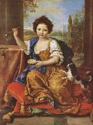 Girl Bloing Soap Bubbles (mk08) Pierre Mignard